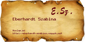 Eberhardt Szabina névjegykártya